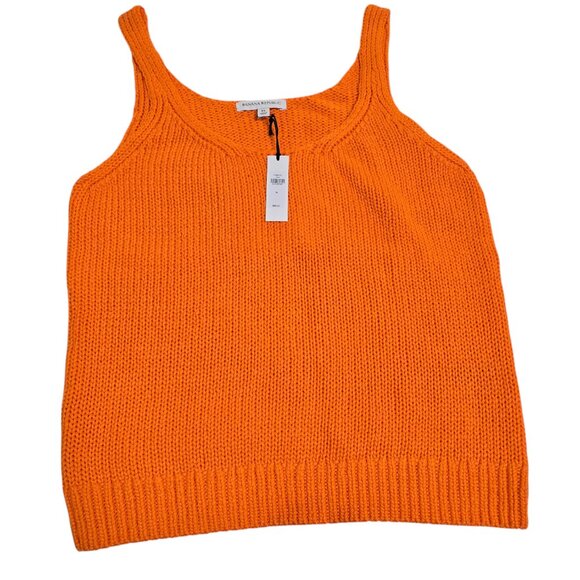 Banana Republic Women's Orange Tiger Sweater Cotton Tank Top XL NWT - Picture 2 of 5